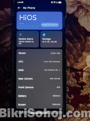 Tecno Camon 40 pro (4g)